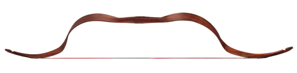 Traditional Bow for Archery Target Shooting - wood effect