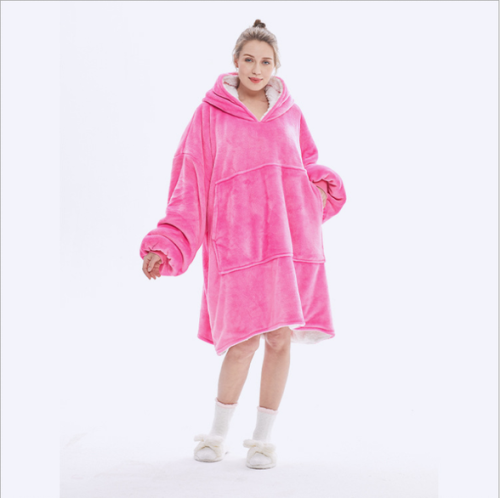 Unisex Sherpa LIned Blanket Hoodie