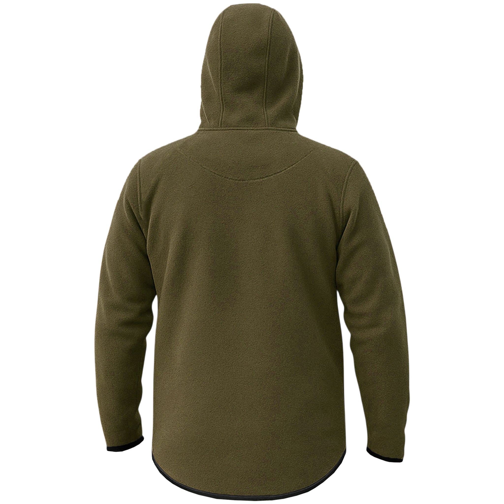 Game Mens Alpine Fleece 1/4 Zip Curved Hoodie