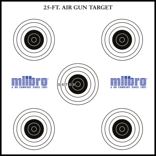 Milbro 25ft Airgun Target