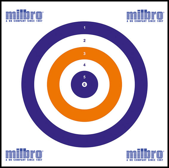 Milbro All-Rounder Airgun Target PACK OF 100