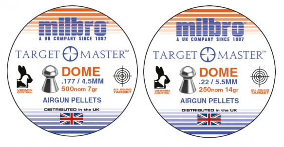 Milbro TARGET MASTER DOME PELLETS .177/.22